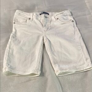 Levi's White Denim Bermuda Shorts Relaxed Fit